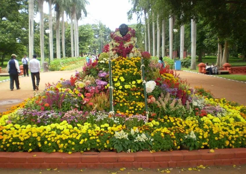 Цветочное шоу в Индии 