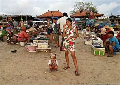 Рыбный рынок в Куте (Jimbaran Fish Market)